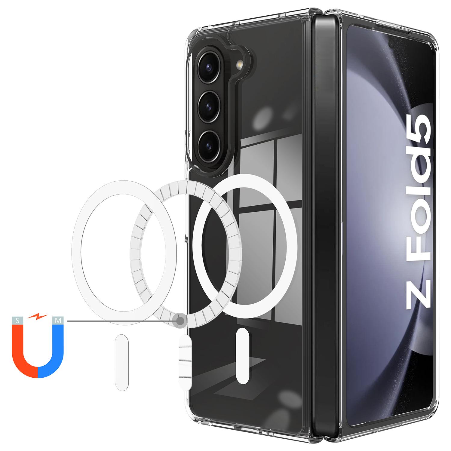 For Samsung Galaxy Z Fold5 5G Magnetic Case Compatible with MagSafe Acrylic+TPU Clear Phone Cover A
For Samsung Galaxy Z Fold5 5G Magnetic Case Compatible with MagSafe Acrylic+TPU Clear Phone Cover A