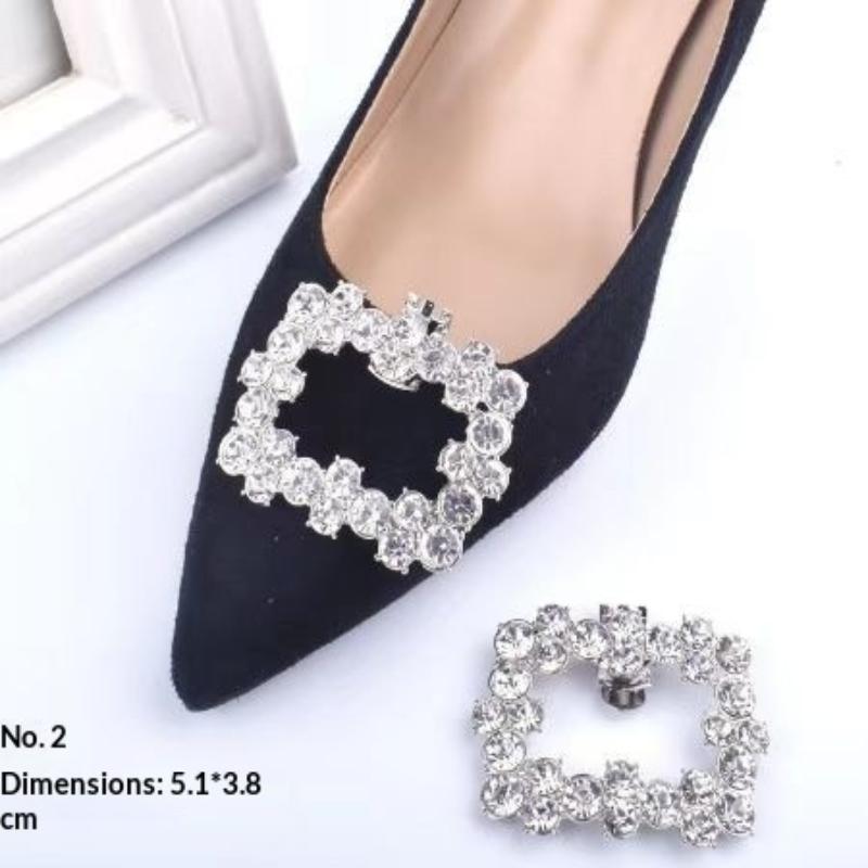 1 Pcs Fashion Shiny Crystal Shoes Decorations Clip Women Shoe Buckle Accessories High-Heeled Square Rhinestones Removable Shoes D A6
1 Pcs Fashion Shiny Crystal Shoes Decorations Clip Women Shoe Buckle Accessories High-Heeled Square Rhinestones Removable Shoes D A6
