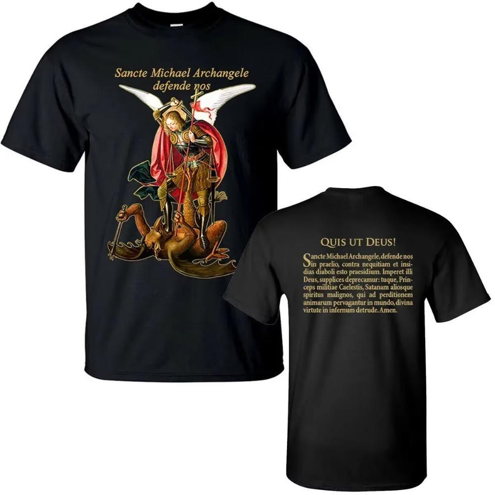 Saint Michael Archangel Defend Us. The Archangel Destroy Devil T-Shirt. Чоловіча футболка преміум-класу з коротким рукавом і круглим вирізом. Новинка XXXL чорний
Saint Michael Archangel Defend Us. The Archangel Destroy Devil T-Shirt. Чоловіча футболка преміум-класу з коротким рукавом і круглим вирізом. Новинка XXXL чорний