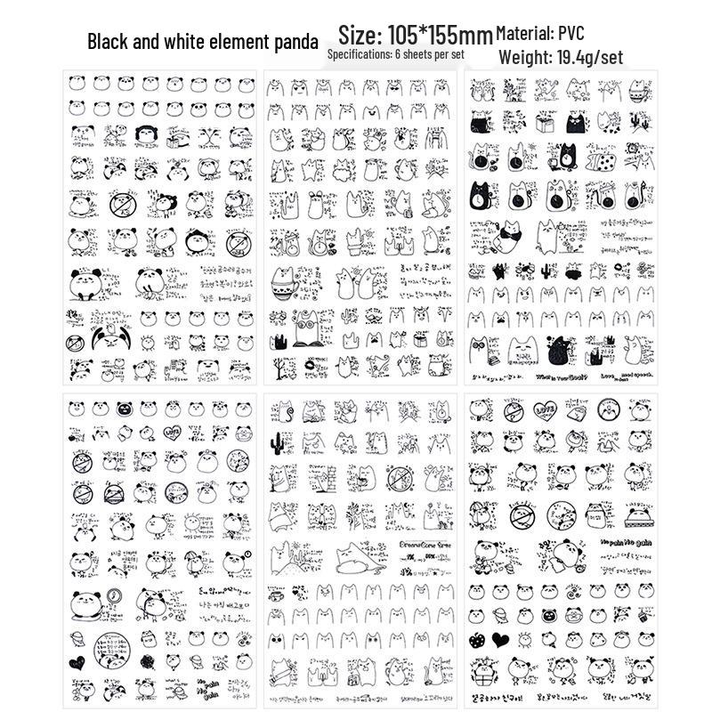 Корейские мультяшные животные прозрачные ПВХ наклейки для дневников и журналов роста ребенка
Корейские мультяшные животные прозрачные ПВХ наклейки для дневников и журналов роста ребенка
