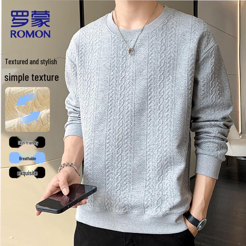 ROMON Men s Autumn/Winter Round Neck Pullover Sweatshirt L
ROMON Men s Autumn/Winter Round Neck Pullover Sweatshirt L