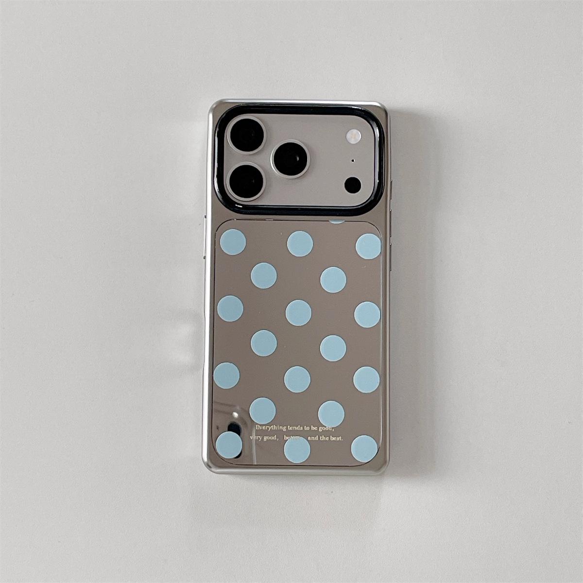 Polka Dot Anti-Drop Case for iPhone 15/16/17 Pro Max with Mirror Surface iPhone 17 Pro
Polka Dot Anti-Drop Case for iPhone 15/16/17 Pro Max with Mirror Surface iPhone 17 Pro