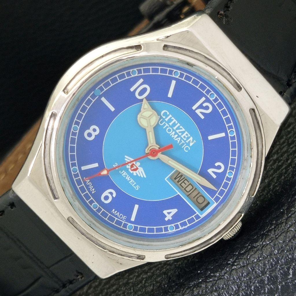 CITIZEN AUTOMATIC 8200 VINTAGE JAPAN MENS BLUE COLOR DIAL WATCH a500283-2 R151b-a500283
CITIZEN AUTOMATIC 8200 VINTAGE JAPAN MENS BLUE COLOR DIAL WATCH a500283-2 R151b-a500283