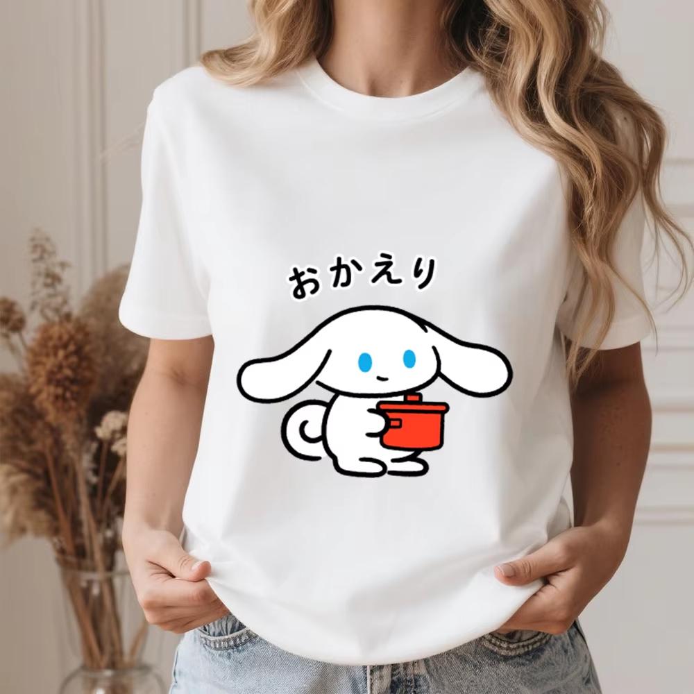 2026 Summer Cinnamoroll Welcome Home Print Cotton T Shirt for Women Casual Comfort Soft Daily Wear Top S
2026 Summer Cinnamoroll Welcome Home Print Cotton T Shirt for Women Casual Comfort Soft Daily Wear Top S