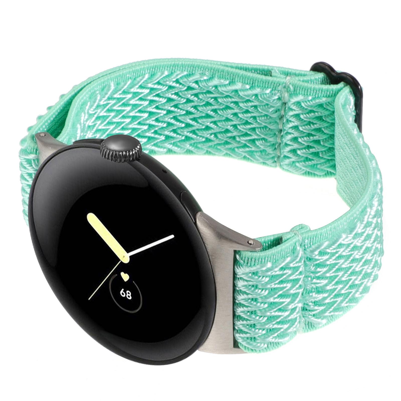 Для Google Pixel Watch 3 41мм/Watch 2/Pixel Watch Нейлоновий плетений ремінець для годинника Хвилястий зап ястний ремінець Mint Green
Для Google Pixel Watch 3 41мм/Watch 2/Pixel Watch Нейлоновий плетений ремінець для годинника Хвилястий зап ястний ремінець Mint Green