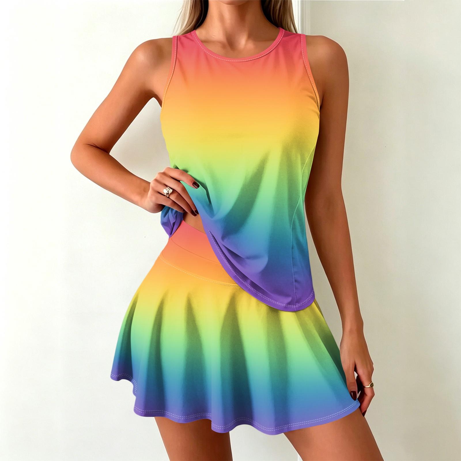 Sleeveless Gradient Tank Dress for Women Casual A Line Fit Soft Lightweight Crewneck Summer Skater Dress Print L оранжевый
Sleeveless Gradient Tank Dress for Women Casual A Line Fit Soft Lightweight Crewneck Summer Skater Dress Print L оранжевый