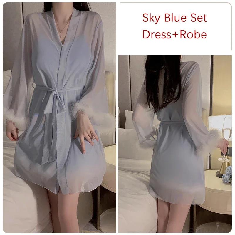 Летний пижамный комплект для женщин с манжетами и перьями, бюстгальтер с короткой юбкой, сексуальное женское платье XL
Летний пижамный комплект для женщин с манжетами и перьями, бюстгальтер с короткой юбкой, сексуальное женское платье XL