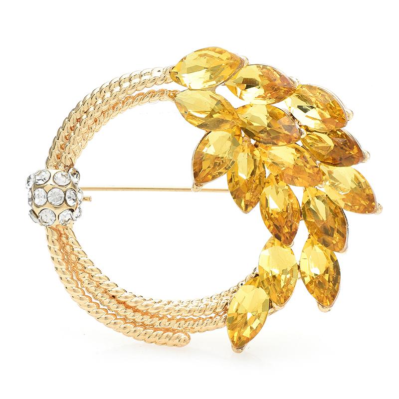 Crystal Circle Wheat Brooches For Women Unisex 2-color Beauty Plants Round Brooch Pins Gifts жёлтый
Crystal Circle Wheat Brooches For Women Unisex 2-color Beauty Plants Round Brooch Pins Gifts жёлтый