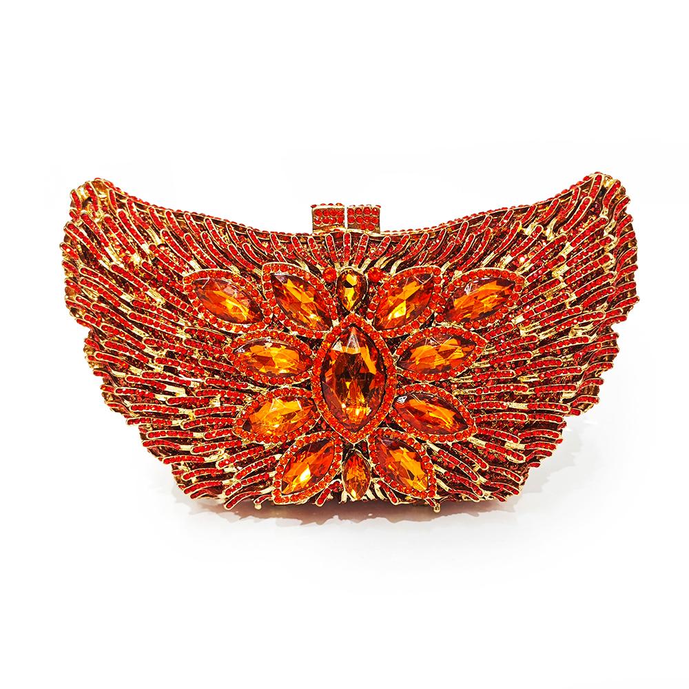 Orange/Green Rhinestone Evening Clutch Bag WHTUOHENG Gold Metal Purse Large Capacity Women Wedding Purse Bag Phone Handbags 20cmX13cmX6cm
Orange/Green Rhinestone Evening Clutch Bag WHTUOHENG Gold Metal Purse Large Capacity Women Wedding Purse Bag Phone Handbags 20cmX13cmX6cm