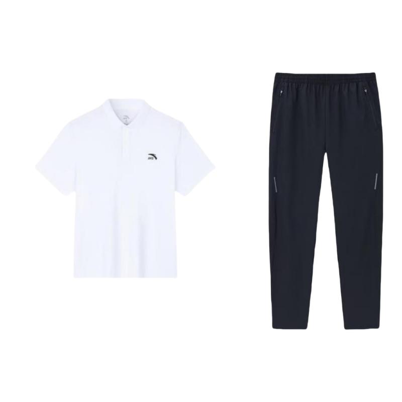 Anta Loose Fit Polo Neck Short Sleeve Drawstring Long Pants Casual Sports Set Men sets 952335502-1+952428116-1 S
Anta Loose Fit Polo Neck Short Sleeve Drawstring Long Pants Casual Sports Set Men sets 952335502-1+952428116-1 S