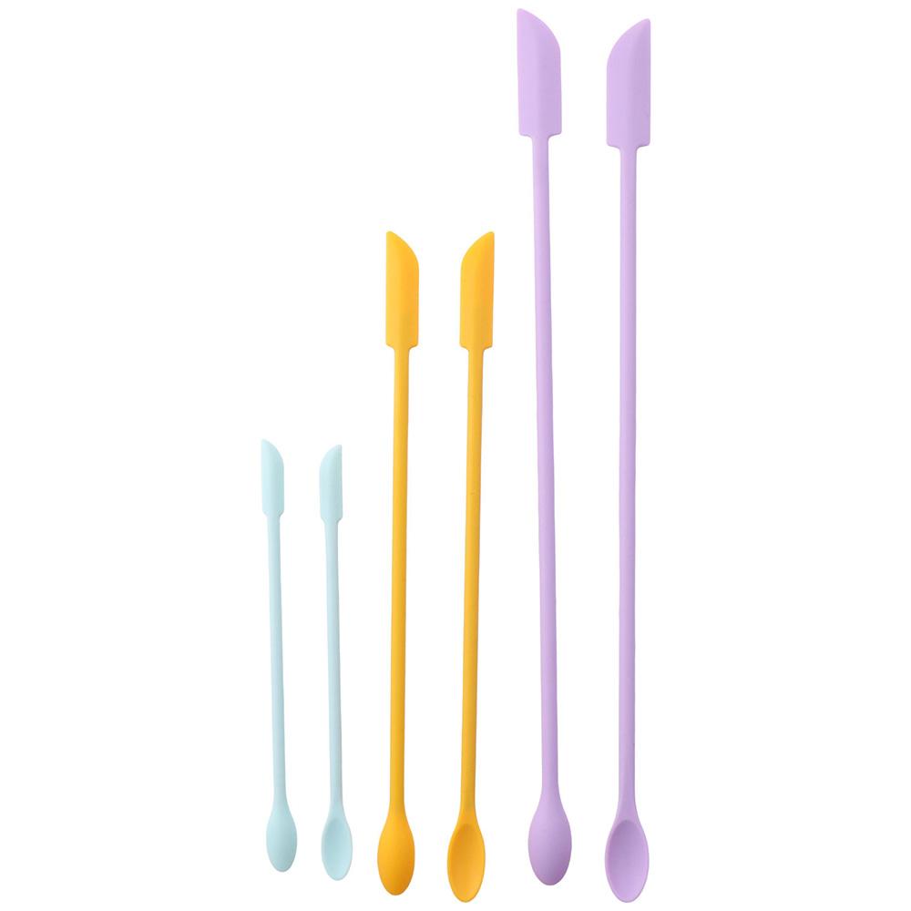 6 pcs Dishwasher Safety Small Spatula Silicone Makeup Spatula Multicolor. Beauty Spatula Kitchen світло-фіолетового кольору
6 pcs Dishwasher Safety Small Spatula Silicone Makeup Spatula Multicolor. Beauty Spatula Kitchen світло-фіолетового кольору