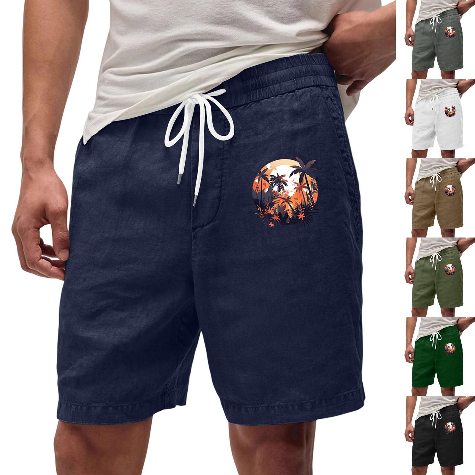 Мужские летние большие повседневные свободные спортивные брюки пляжные шорты XL белый 
Мужские летние большие повседневные свободные спортивные брюки пляжные шорты XL белый