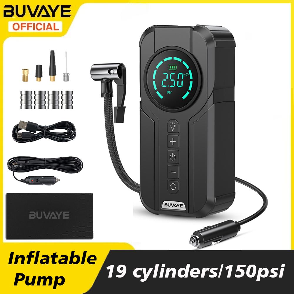BUVAYE Portable Inflatable Pump Car Inflator Tire Pump Car Air Compressor for Motorcycles Bicycle Boat Digital Auto Inflatable
BUVAYE Portable Inflatable Pump Car Inflator Tire Pump Car Air Compressor for Motorcycles Bicycle Boat Digital Auto Inflatable