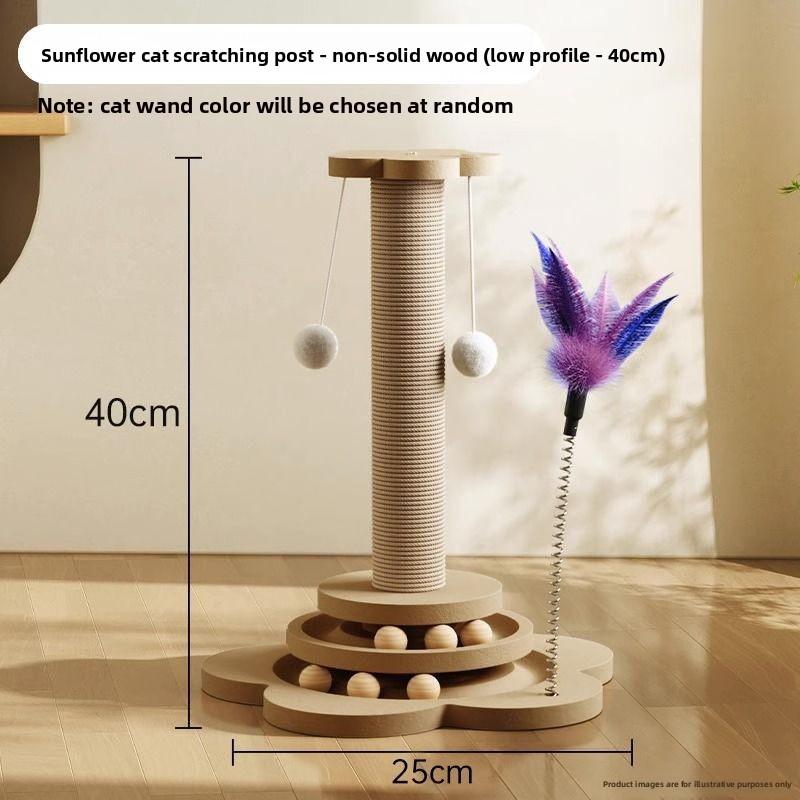 Wooden Cat Tree with Sisal Scratcher Board Vertical Scratching Post All-in-One Durable & Litter-Free Cat Toy Pet Supplies M
Wooden Cat Tree with Sisal Scratcher Board Vertical Scratching Post All-in-One Durable & Litter-Free Cat Toy Pet Supplies M