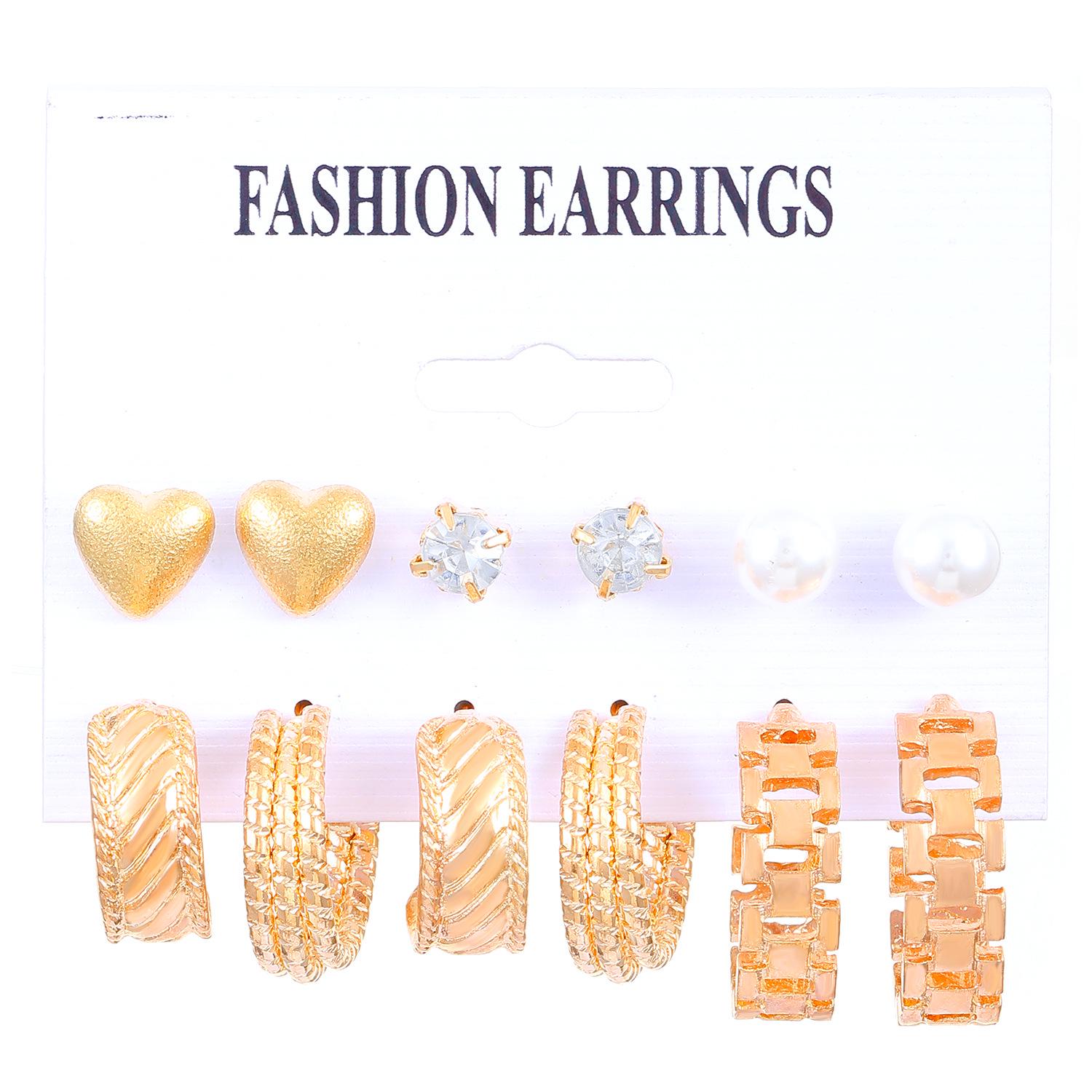 European & American Pattern Print Earrings: Colorful Resin Hoop & Stud Set - 6-Piece Pack
European & American Pattern Print Earrings: Colorful Resin Hoop & Stud Set - 6-Piece Pack