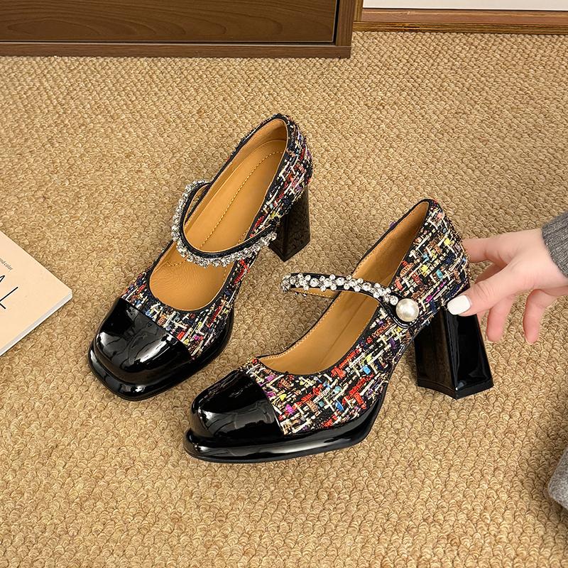 Spliced Fleece Block Heel Mary Jane Single Shoes Women s New Square Toe Shallow Heels for Spring 41 коричневий
Spliced Fleece Block Heel Mary Jane Single Shoes Women s New Square Toe Shallow Heels for Spring 41 коричневий