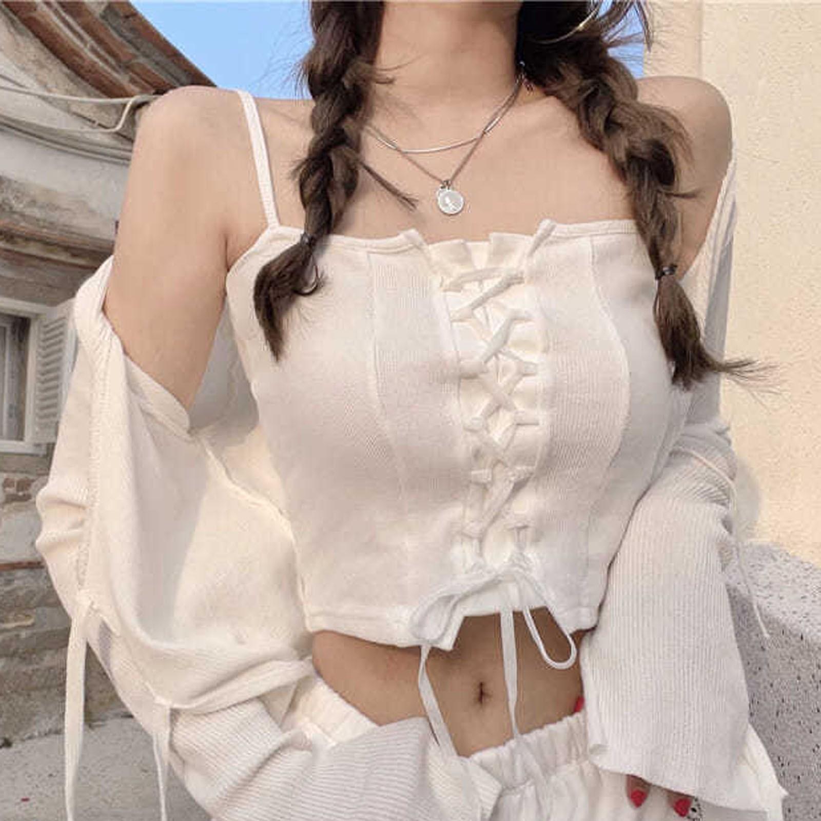 Женский свободный повседневный топ на бретелях однотонного цвета Топ на бретелях однотонного цвета One Size
Женский свободный повседневный топ на бретелях однотонного цвета Топ на бретелях однотонного цвета One Size