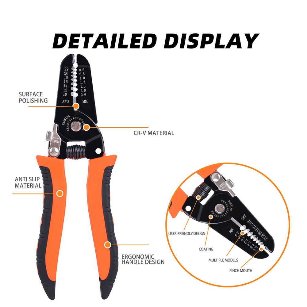 New Wire Stripper Decrustation Pliers Crimper Cable Stripper Cutter Multifunctional Wire Repair Tool Pliers Hand Tools
New Wire Stripper Decrustation Pliers Crimper Cable Stripper Cutter Multifunctional Wire Repair Tool Pliers Hand Tools