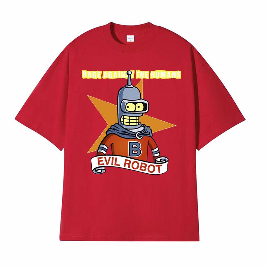 Against The Humans Robot Meme Tshirt Funny Bender Kill All Humans Cartoon T Shirt Men Women Casual High Quality Cotton Tshirt S
Against The Humans Robot Meme Tshirt Funny Bender Kill All Humans Cartoon T Shirt Men Women Casual High Quality Cotton Tshirt S