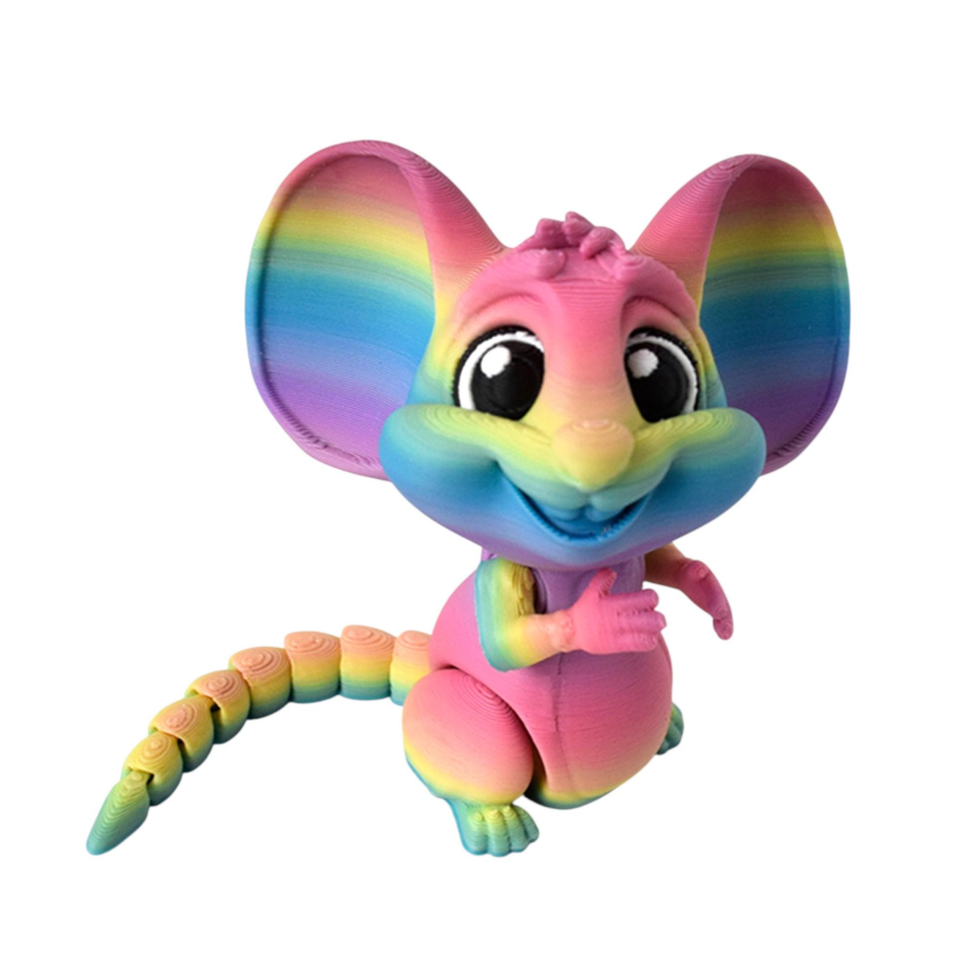 3D Printed Big-Eared Mouse Cute Ornament Toy for Office Desktop Decor Rainbow Color
3D Printed Big-Eared Mouse Cute Ornament Toy for Office Desktop Decor Rainbow Color