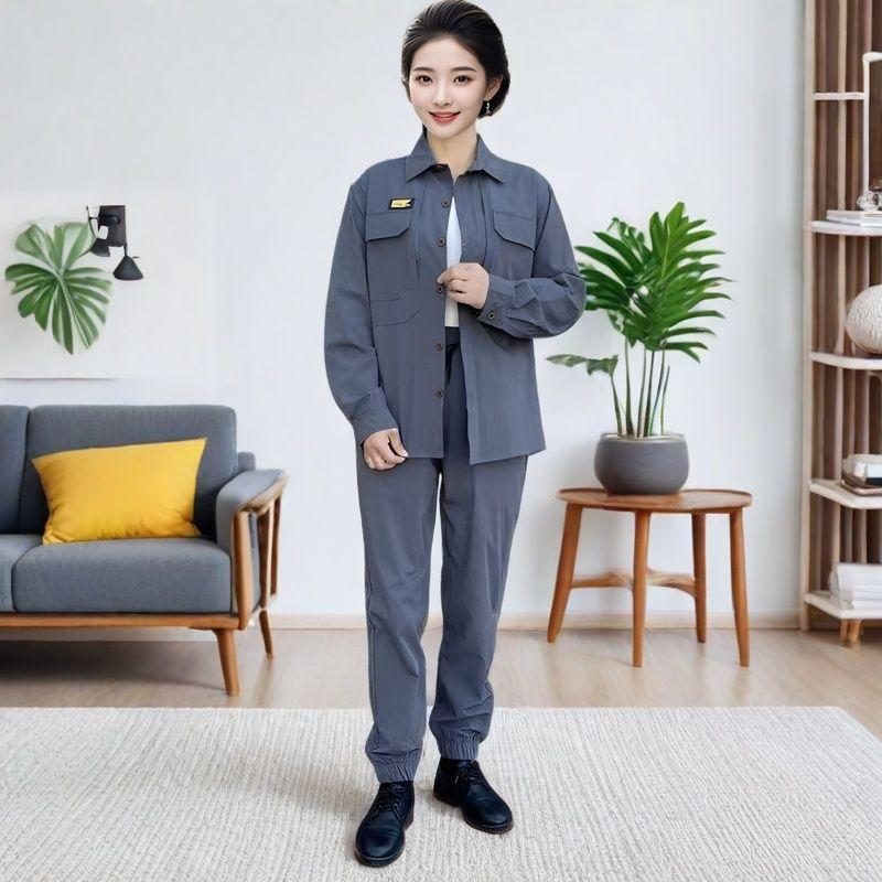 Летний костюм, женская тонкая эластичная куртка Ice Silk Cool, дышащая и водонепроницаемая рабочая одежда с длинными рукавами S серый
Летний костюм, женская тонкая эластичная куртка Ice Silk Cool, дышащая и водонепроницаемая рабочая одежда с длинными рукавами S серый