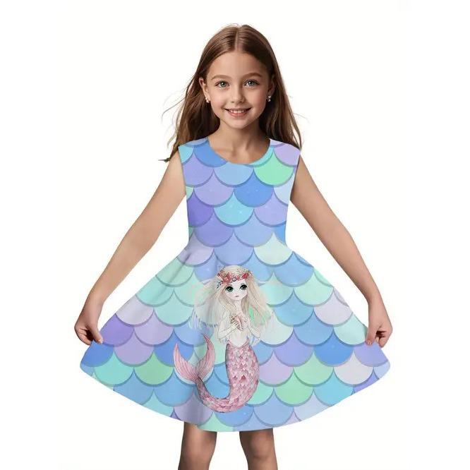 Summer new children s casual fashion girls exquisite sleeveless round neck dress 3D printing pattern girls sleeveless dresses 150cm
Summer new children s casual fashion girls exquisite sleeveless round neck dress 3D printing pattern girls sleeveless dresses 150cm