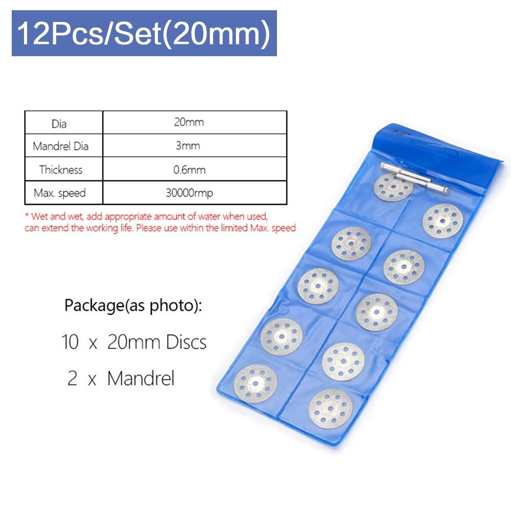STONEGO 12Pcs/Set Mini Sharp Diamond Cut Off Rotary Tool Cutting Disc Disks DIY Tools Accessories
STONEGO 12Pcs/Set Mini Sharp Diamond Cut Off Rotary Tool Cutting Disc Disks DIY Tools Accessories