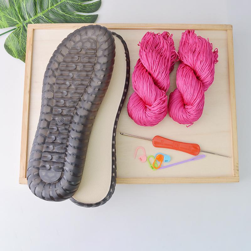 Літня прохолода DIY Hook Soles Hook Line Anti-kick Soft Bottom Soles + Hollow Line Slippers Sandals DIY Hand-That Shoes Material 42
Літня прохолода DIY Hook Soles Hook Line Anti-kick Soft Bottom Soles + Hollow Line Slippers Sandals DIY Hand-That Shoes Material 42