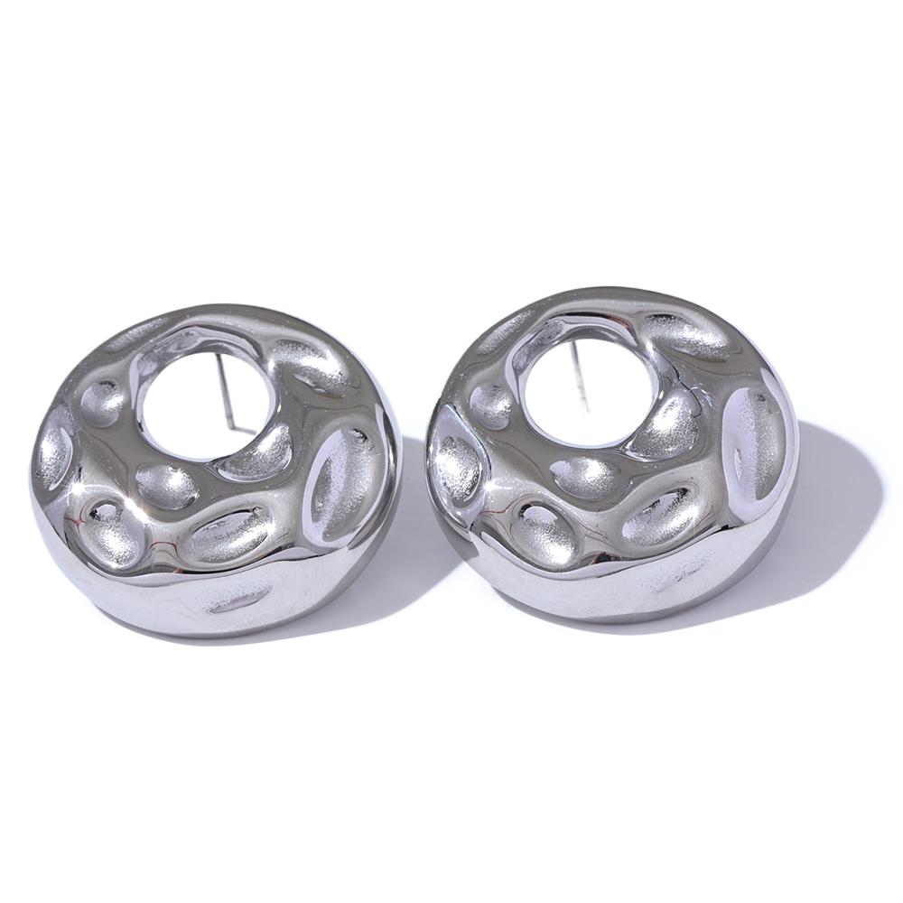 Yhpup New Hammer Stainless Steel Metal Round Hollow Stud Earrings for Women Individualistic Versatile Jewelry Waterproof Gift
Yhpup New Hammer Stainless Steel Metal Round Hollow Stud Earrings for Women Individualistic Versatile Jewelry Waterproof Gift