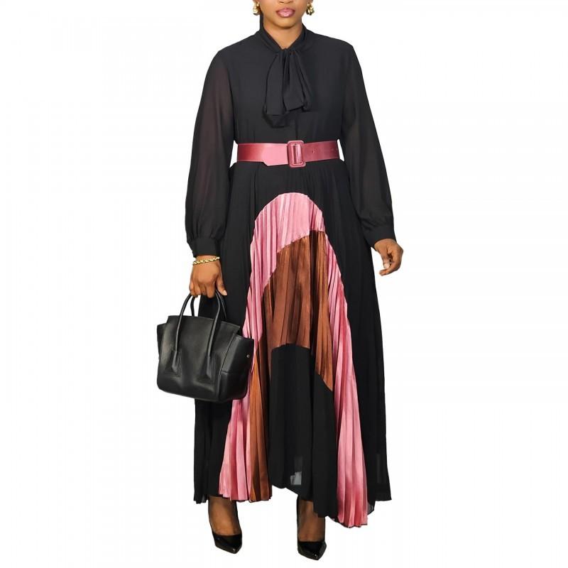 C8623 Foreign Trade Women s Clothing New Fashionable Strap Color Matching Pleated Skirt Temperament Elegant Large Size European American Dress S
C8623 Foreign Trade Women s Clothing New Fashionable Strap Color Matching Pleated Skirt Temperament Elegant Large Size European American Dress S