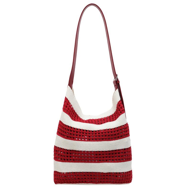 Hollow knitting fashion splicing large-capacity bucket bag women s 2025 new go-out vacation beach versatile shoulder bag красный
Hollow knitting fashion splicing large-capacity bucket bag women s 2025 new go-out vacation beach versatile shoulder bag красный