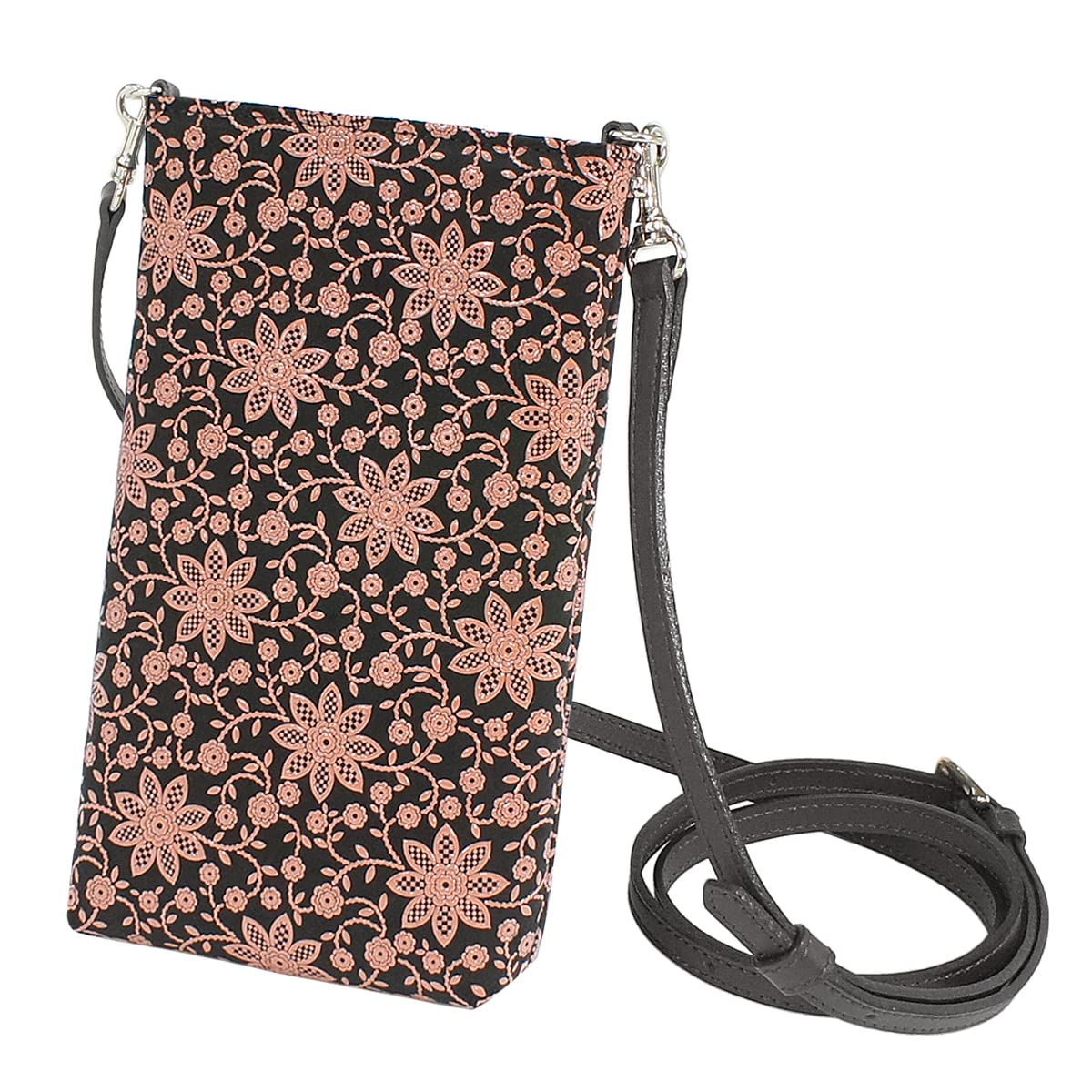 Indenya Inden Sacoche Smartphone Pochette Smartphone Case Crossbody Deerskin Black x Pink Lacquer Clematis Pattern 5029-51-169
Indenya Inden Sacoche Smartphone Pochette Smartphone Case Crossbody Deerskin Black x Pink Lacquer Clematis Pattern 5029-51-169