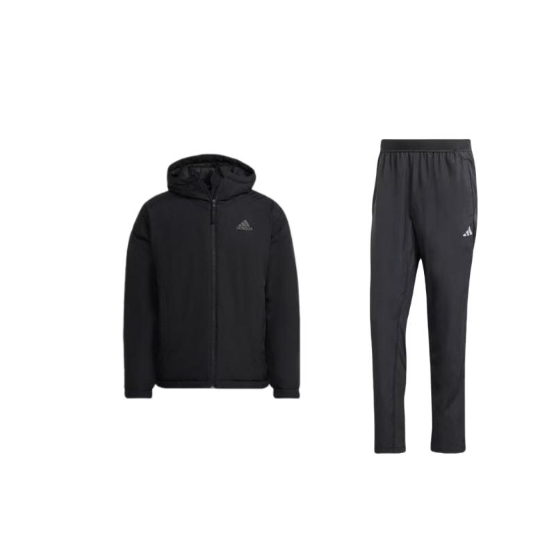 Adidas Letter Print Hooded Long Sleeve Cotton Jacket Straight Leg Knitted Pants Casual Sports Suit Men suit Black IP4472+HG6012 S
Adidas Letter Print Hooded Long Sleeve Cotton Jacket Straight Leg Knitted Pants Casual Sports Suit Men suit Black IP4472+HG6012 S