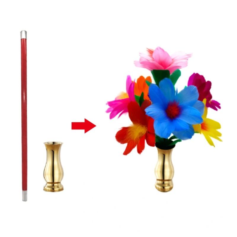 Magician s Cane To Flower Trick with Handcrafted Bouquet & Vase Metal Vanishing Cane, Colorful Feathers Stage Magic Tricks Funny
Magician s Cane To Flower Trick with Handcrafted Bouquet & Vase Metal Vanishing Cane, Colorful Feathers Stage Magic Tricks Funny