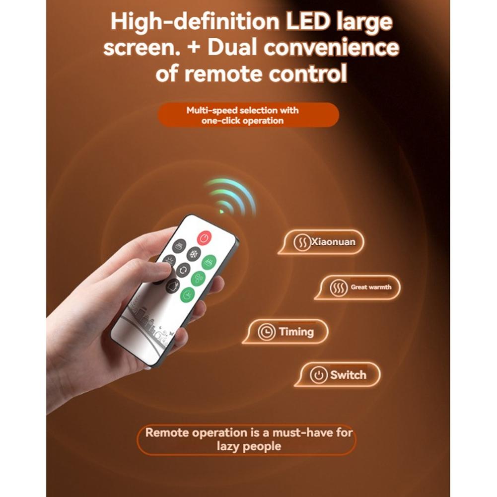 B69A Space Heater 1500W Intelligent Desktop PTC Fast Heating 4 Heat Settings For Home Office Bedroom US Plug
B69A Space Heater 1500W Intelligent Desktop PTC Fast Heating 4 Heat Settings For Home Office Bedroom US Plug