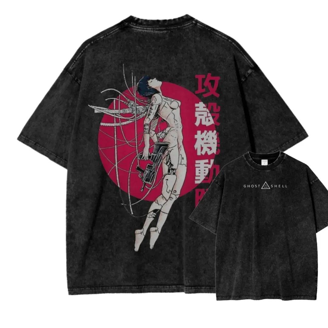Classic Punk Style Anime Ghost in the Shell Print TShirt Unisex Vintage Washed Cotton Loose Casual Summer New Short Tshirt S
Classic Punk Style Anime Ghost in the Shell Print TShirt Unisex Vintage Washed Cotton Loose Casual Summer New Short Tshirt S