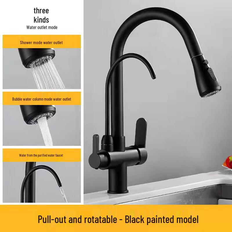 3-in-1 Pull-Out Kitchen Faucet
3-in-1 Pull-Out Kitchen Faucet