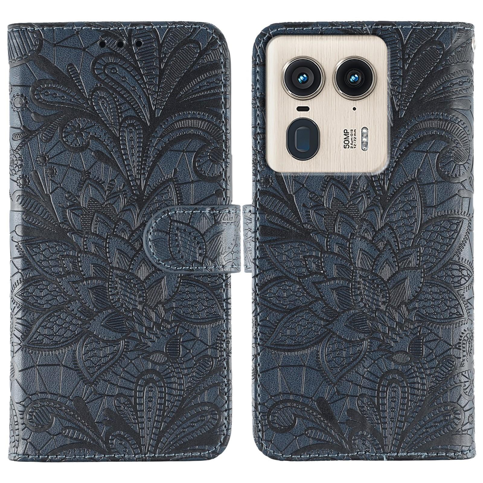 Чохол-книжка з мереживними квітами з ПУ шкіри для Motorola Edge 50 Ultra 5G Dark Blue
Чохол-книжка з мереживними квітами з ПУ шкіри для Motorola Edge 50 Ultra 5G Dark Blue