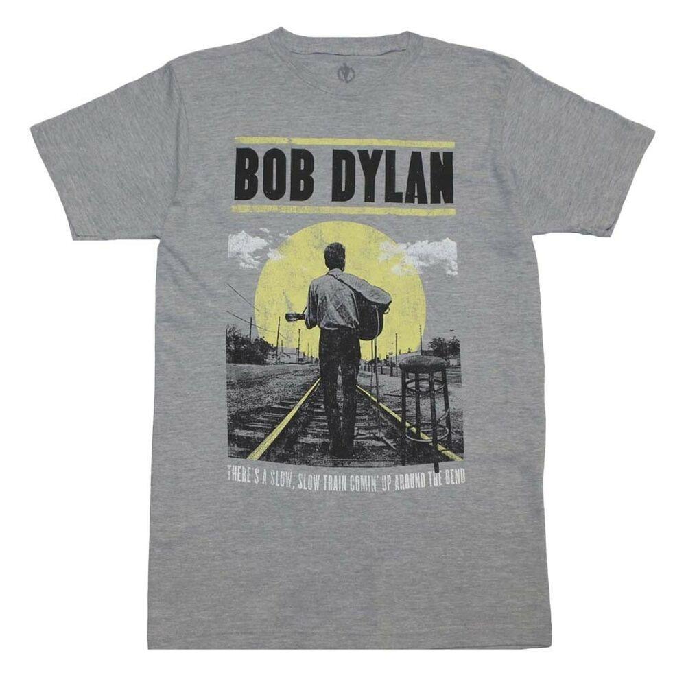 Bob Dylan Slow Train T-Shirt Grayly Licensed Band Tee 
Bob Dylan Slow Train T-Shirt Grayly Licensed Band Tee