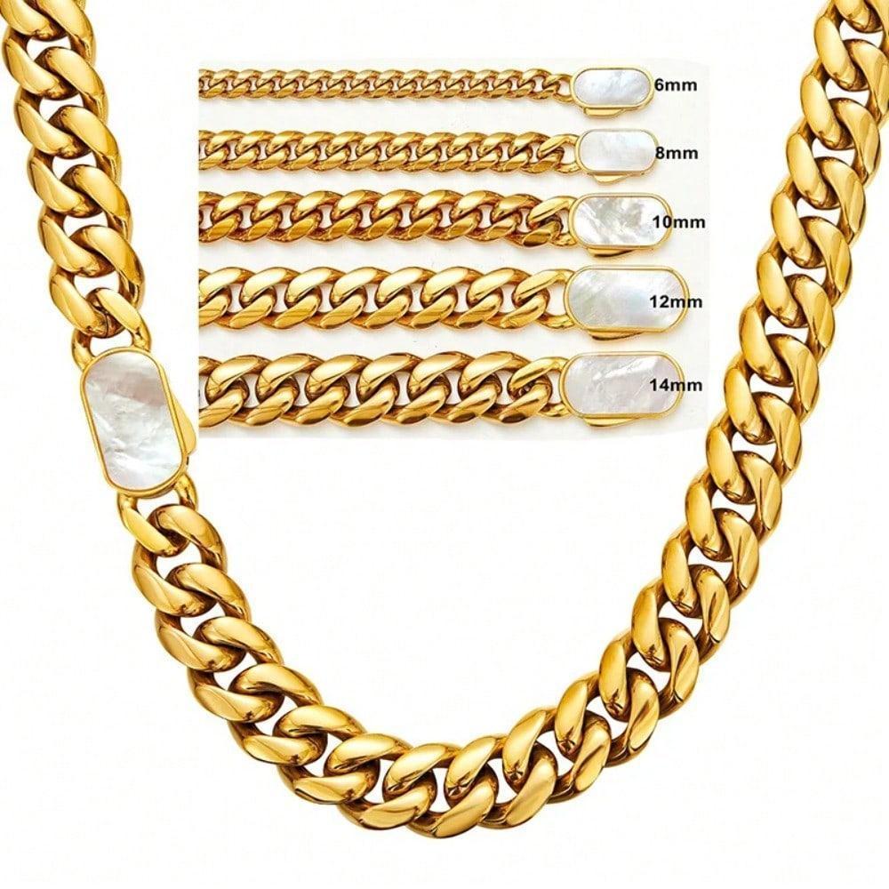 Cuban Link Chain for Men with Shell Inlaid Clasp Gold Color Stainless Steel Round Miami Hip Hop Jewelry 8mm7inch Bracelet золотистый
Cuban Link Chain for Men with Shell Inlaid Clasp Gold Color Stainless Steel Round Miami Hip Hop Jewelry 8mm7inch Bracelet золотистый
