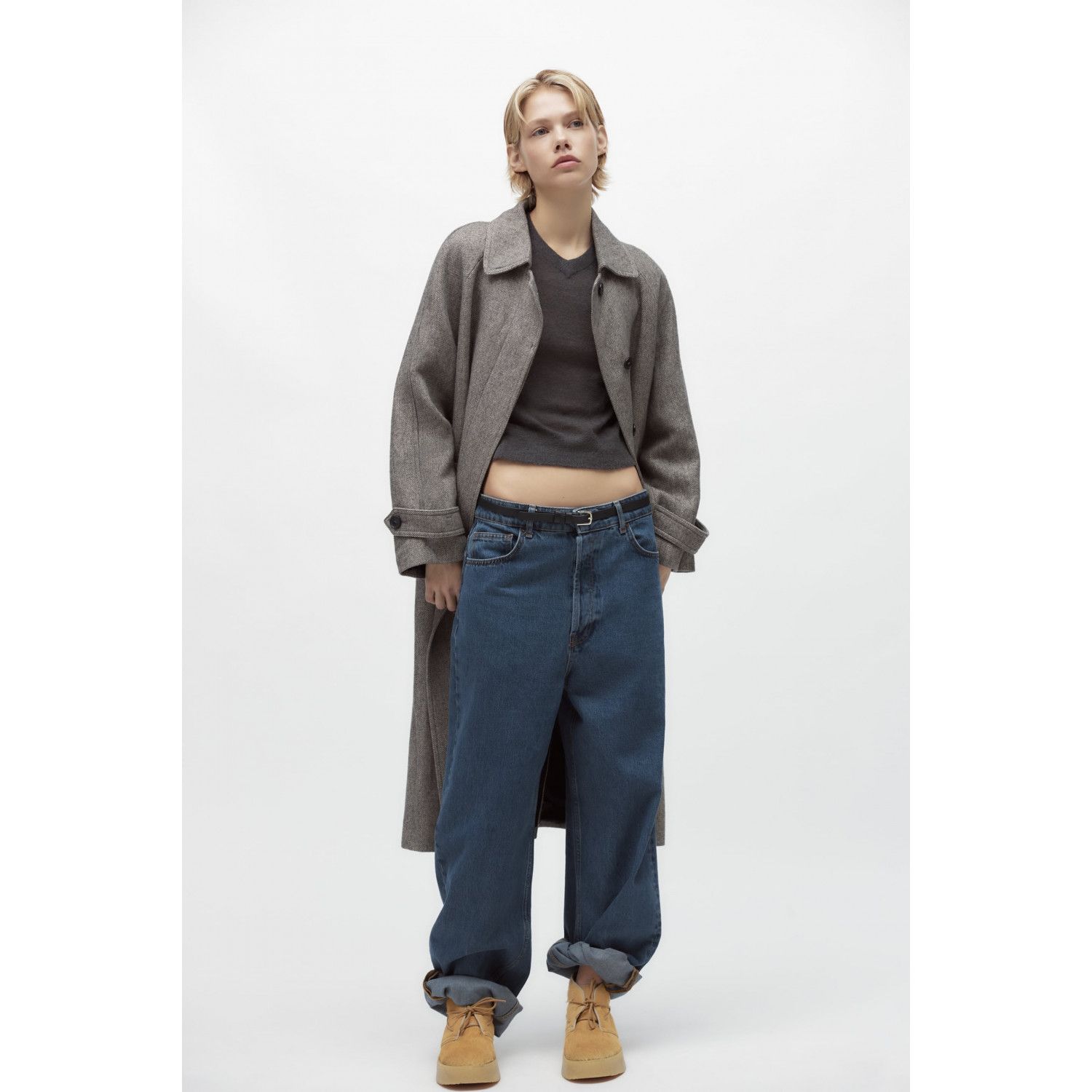 CLARKS® x ZARA leather ankle boots