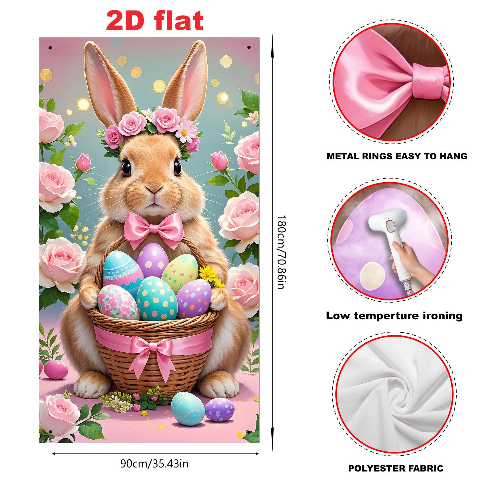 Easter Egg Rabbit & Sheep Party Decoration Banner for Indoor/Outdoor Porch & Wall 90x180 cm
Easter Egg Rabbit & Sheep Party Decoration Banner for Indoor/Outdoor Porch & Wall 90x180 cm