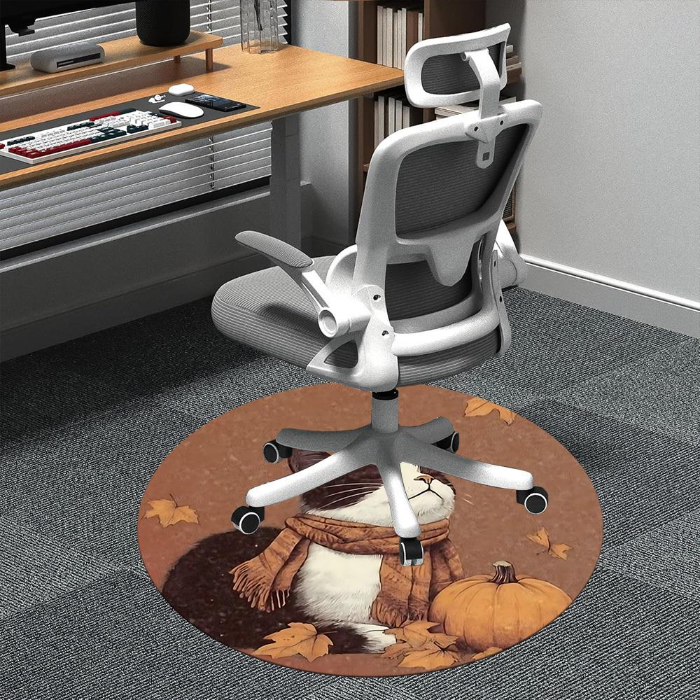 1PC Autumn Cat Office Round Area Rug, Indoor Mat Suitable ForOffice, Under Office Chairs Bedroom Living Room Home Decor, Room Deco f034 80cm by 80cm
1PC Autumn Cat Office Round Area Rug, Indoor Mat Suitable ForOffice, Under Office Chairs Bedroom Living Room Home Decor, Room Deco f034 80cm by 80cm