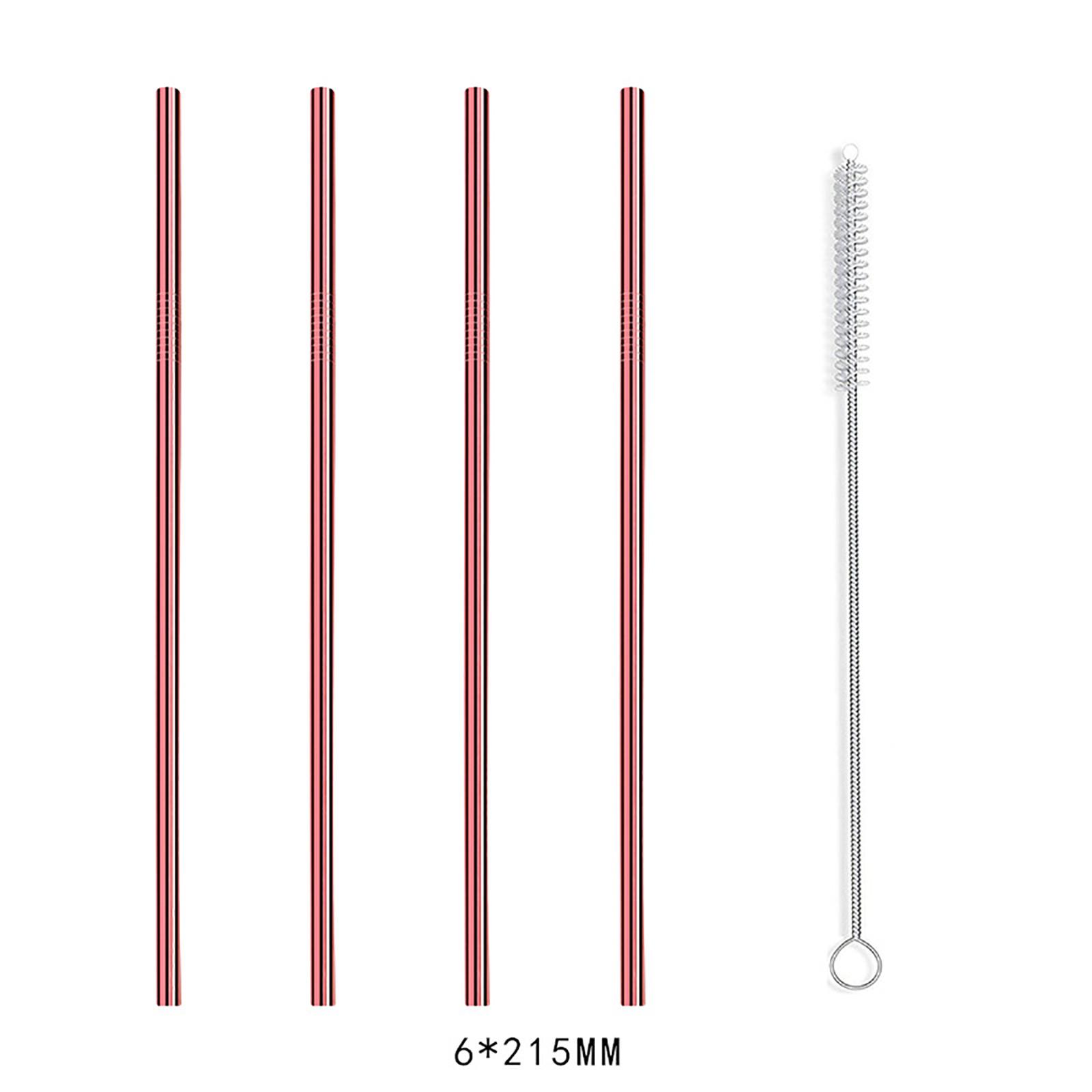 4 Straight Reusable Drinking Straws Metal Stainless Steel Reusable 8.5Inch, With 1 Cleaning Brush
4 Straight Reusable Drinking Straws Metal Stainless Steel Reusable 8.5Inch, With 1 Cleaning Brush