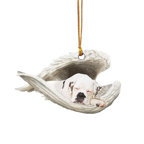 Собака спит в крыльях ангела, 2D плоское украшение, подвеска для зеркала заднего вида автомобиля, сувенир в память о питомце для рождественской елки, аксессуары для интерьера автомобиля M
Собака спит в крыльях ангела, 2D плоское украшение, подвеска для зеркала заднего вида автомобиля, сувенир в память о питомце для рождественской елки, аксессуары для интерьера автомобиля M