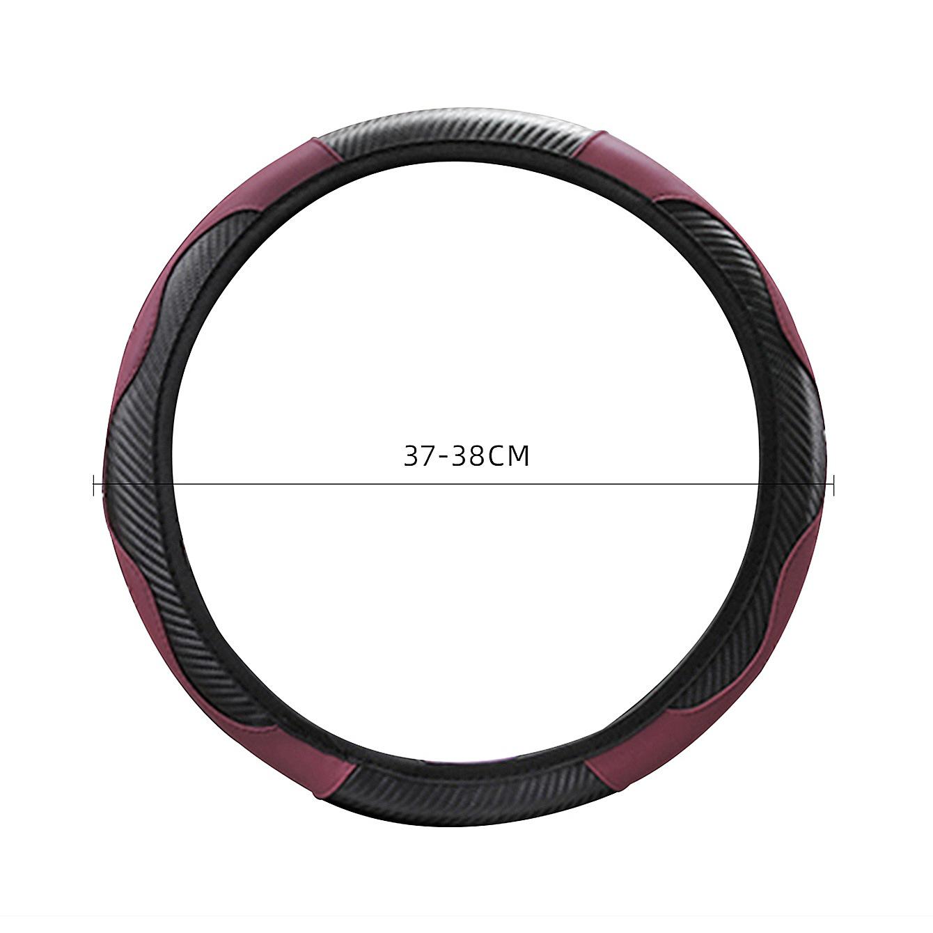 Hand-Stitched Leather & Carbon Fiber Steering Wheel Cover, Universal Fit, All-Season, No Inner Ring 38 cm бордовий
Hand-Stitched Leather & Carbon Fiber Steering Wheel Cover, Universal Fit, All-Season, No Inner Ring 38 cm бордовий