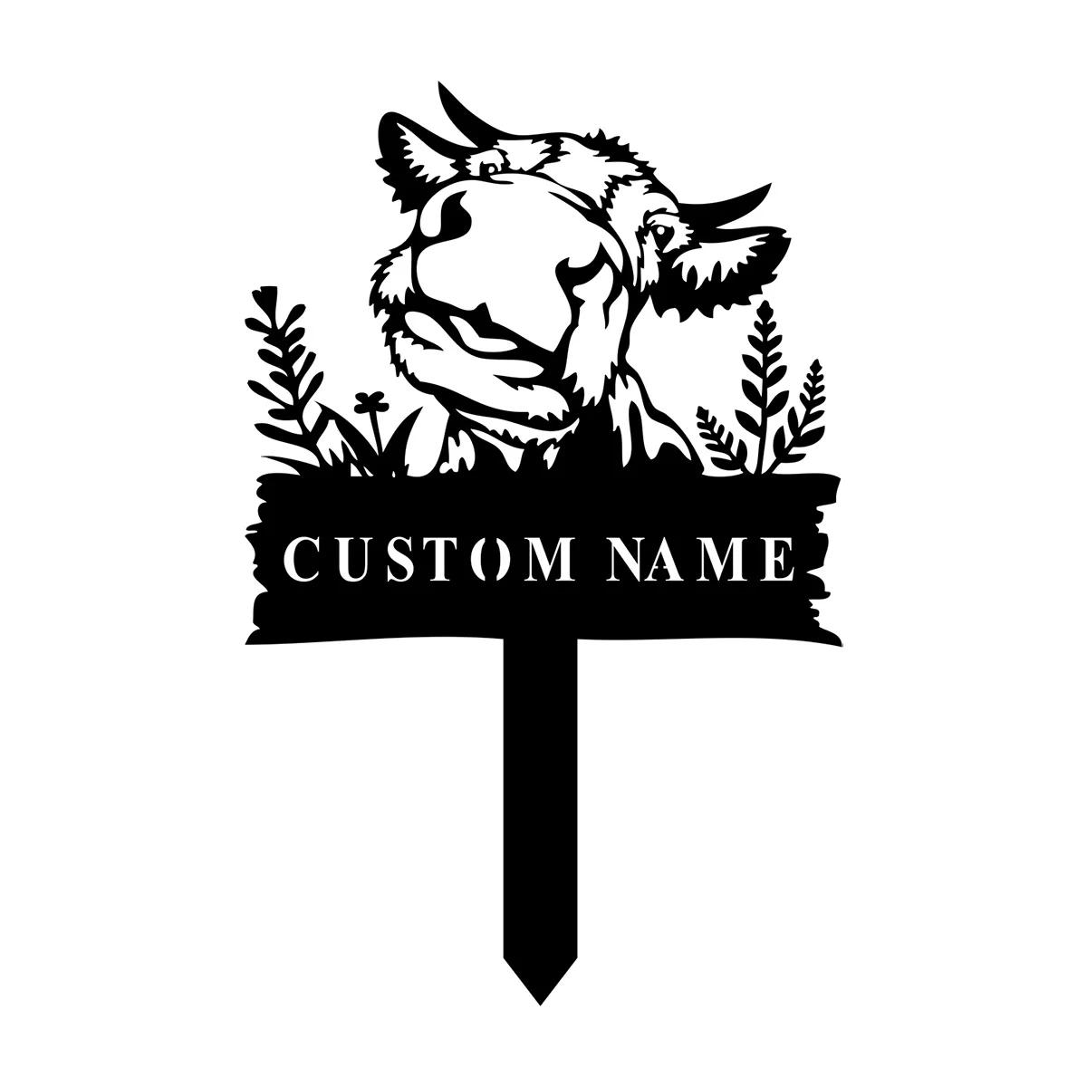 Custom Cow Metal Yard Stake, Personalized Farm Garden Stake, Farmer Name Sign Outdoor Decor, Welcoming Garden Art чорний
Custom Cow Metal Yard Stake, Personalized Farm Garden Stake, Farmer Name Sign Outdoor Decor, Welcoming Garden Art чорний