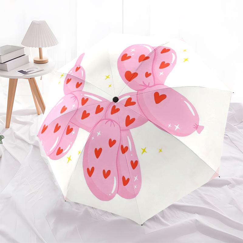 1pc Balloon Dog with Hearts Umbrella with Plastic Handle,Suitable for All Seasons Home Travel Outdoor Umbrellaptys31087
1pc Balloon Dog with Hearts Umbrella with Plastic Handle,Suitable for All Seasons Home Travel Outdoor Umbrellaptys31087