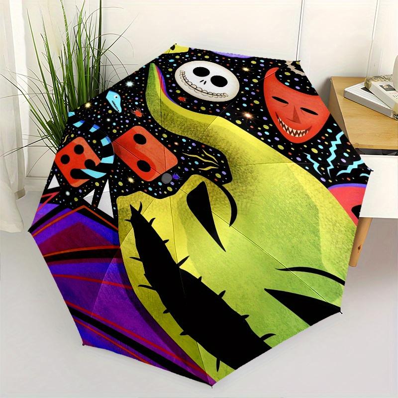 SkullDice Themed Automatic Opening and Closing Folding Umbrella, Reinforced 8 Ribs, Compact Travel Design, Fashionable Folding Umbrella, Val
SkullDice Themed Automatic Opening and Closing Folding Umbrella, Reinforced 8 Ribs, Compact Travel Design, Fashionable Folding Umbrella, Val