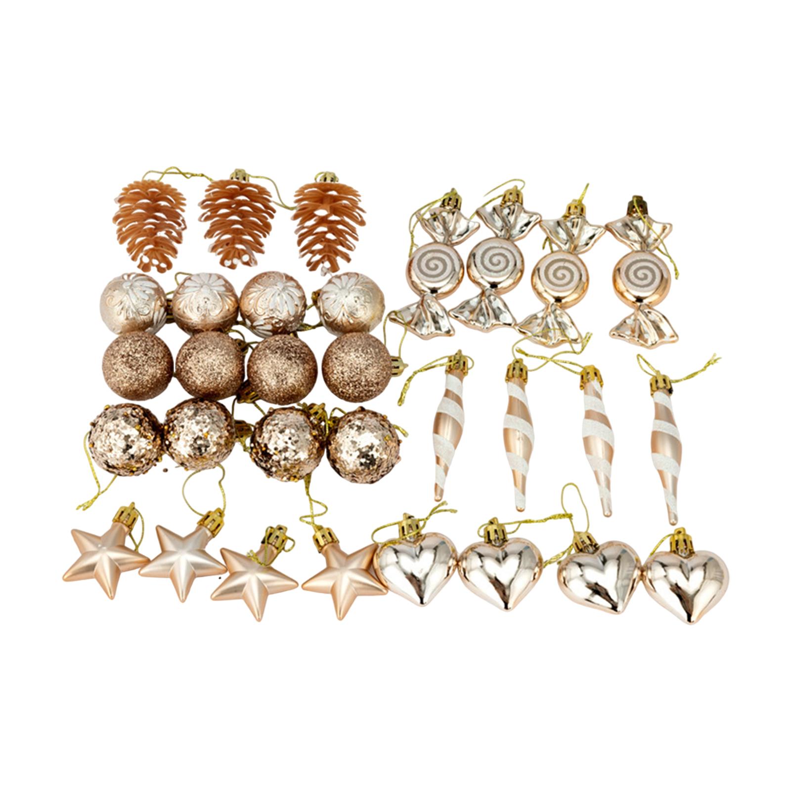 31 предмет Рождественские шары, украшения, рождественские подвесные украшения, сердца, звезды, набор для дерева Champagne
31 предмет Рождественские шары, украшения, рождественские подвесные украшения, сердца, звезды, набор для дерева Champagne